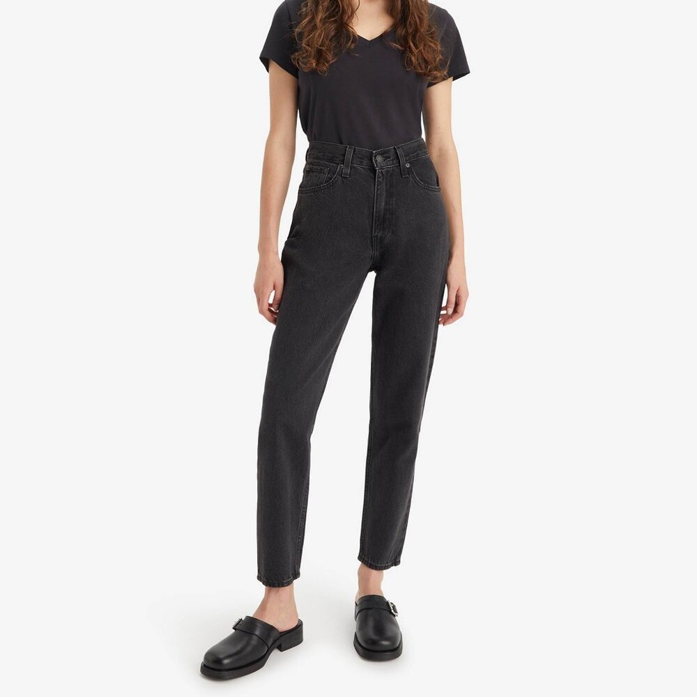 Levi's Mom Jean Black Washed Denim